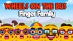 Hot Wheels Monster Truck Finger Family Rhymes - THE WHEELS ON THE BUS Finger Family Nurser
