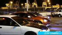 Turbo B18 Civic vs Nitrous Rsx vs B18 CrX