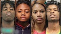 Adolescentes pretos acusados ​​de crime de ódio por vídeo de tortura.