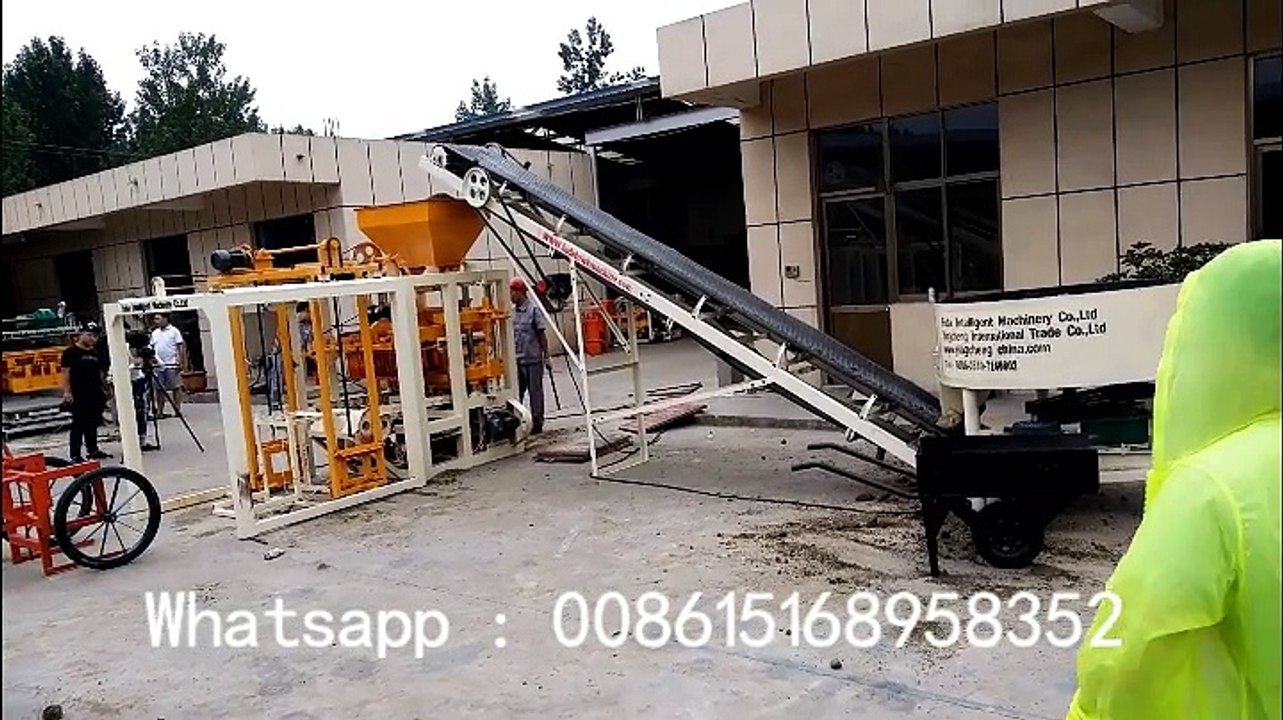 QT4-24 block machine working video Whatsapp:008615168958352