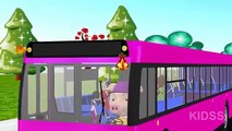 Las ruedas De Los Autobuses Van Ronda Y Ronda de Animación en 3D para Niños Canciones | Rimas infantiles para Niño