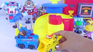 Paw Patrol Parking Lot Headquarters Robocar Poli - Kids' Toys-OKTW8JSVZfo