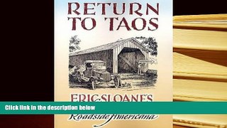 Best Ebook  Return to Taos: Eric Sloane s Sketchbook of Roadside Americana  For Full