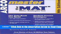 Read Master the Mat 2001: Miller Analogies Test (Master the Mat: Miller Analogies Test, 8th ed)