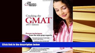 Best Ebook  Cracking the GMAT with DVD, 2011 Edition (Graduate School Test Preparation)  For Kindle