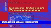 PDF Free Secure Internet Programming: Security Issues for Mobile and Distributed Objects (Lecture
