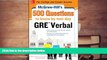 Best Ebook  McGraw-Hill Education 500 GRE Verbal Questions to Know by Test Day (Mcgraw Hill s 500
