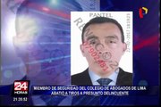 Miembro de seguridad  de Colegio de Abogados de Lima abatió a presunto delincuente