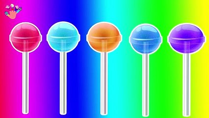 Lollipop Finger Family Nursery Rhyme - Circle Candy Daddy Finger Song