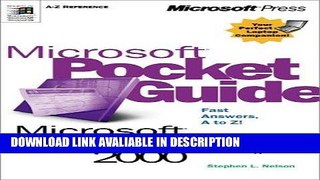 PDF [FREE] DOWNLOAD Microsoft Pocket Guide to Microsoft Access 2000 (Microsoft Pocket Guides) BEST
