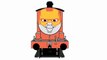 Trains for Childrens THOMAS AND FRIENDS Superheroes | Learn colors and coloring pages for