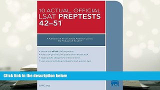 Popular Book  The 10 Actual, Official LSAT PrepTests 42-51  For Trial
