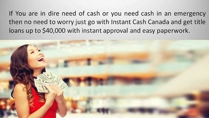 Get Car Title Loans kitchener