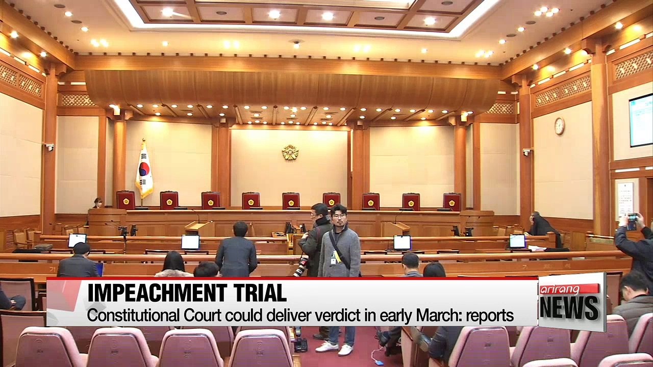 Constitutional Court could deliver impeachment verdict in early March: reports