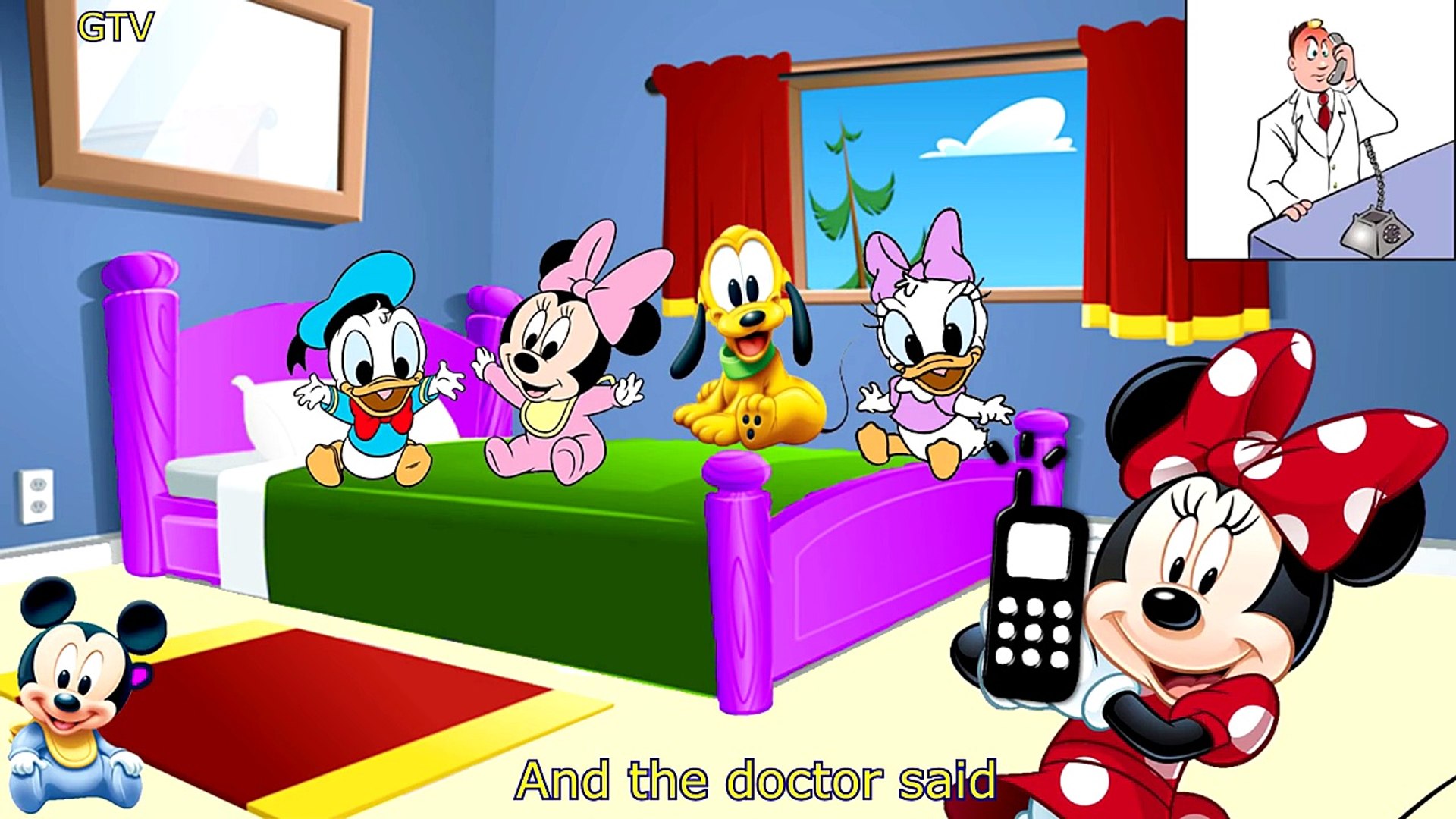 Cinco Pequeños Mickey Mouse Clubhouse Bebé Amigos Saltando en la Cama –  Видео Dailymotion