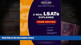 Popular Book  Kaplan 2 Real LSATs Explained: Third Edition  For Online