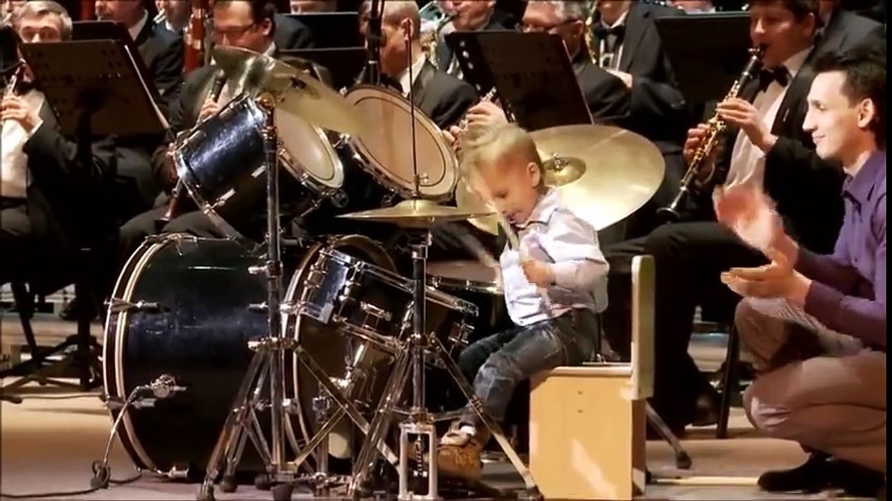 Little drummer boy || Amazing young boy playing drums || Drummer boy plays with orchestra
