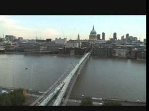 MasterCard stunt on Millenium Bridge, London, UK