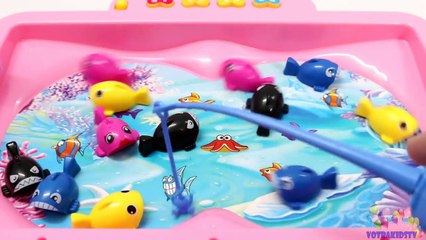 Learn Colors & Counting for Children Toddlers Babies Fishing Game Toy Learning Video for Kids-i-GaDSMFbEM