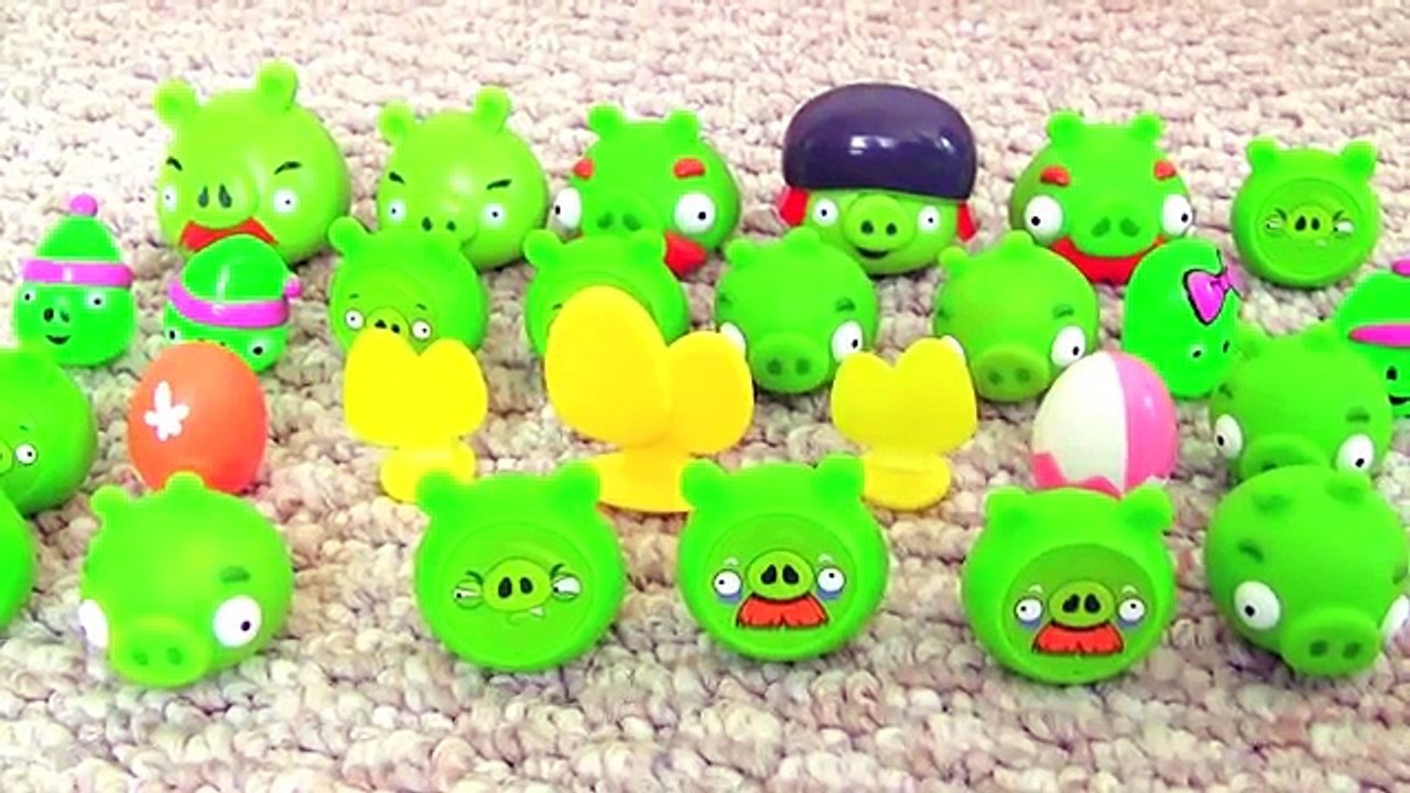 New Angry Birds Toy Collection With The Pigs Red Bomb And Chuck Bird