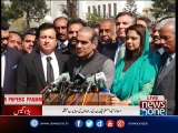 Panama Case: PMLN leaders media talk outside of SC
