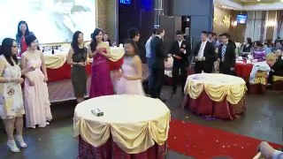 A Funny Ping Pong Game at Chinese Wedding Reception Toronto 婚宴乒乓球游戏