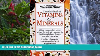 PDF [Free] Download  The Complete Book of Vitamins and Minerals [Download] Online