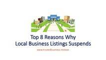 Trusted Business Reviews- Why Local Business Listings Suspends