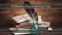 5 Effective Essay Writing Tips