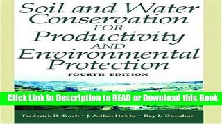 Best PDF Soil and Water Conservation for Productivity and Environmental Protection (4th Edition)