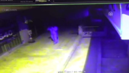 Hırsızlık Anı Güvenlik Kamerasında