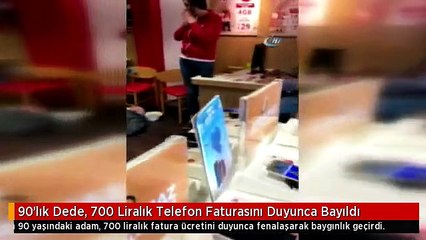 90'lık Dede, 700 Liralık Telefon Faturasını Duyunca Bayıldı