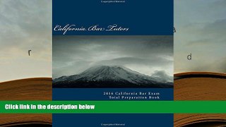Best Ebook  2016 California Bar Exam Total Preparation Book  For Full
