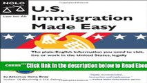 Read U.S. Immigration Made Easy Popular Book