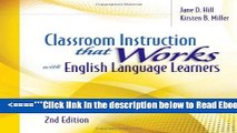 Read Classroom Instruction that Works with English Language Learners Popular Book
