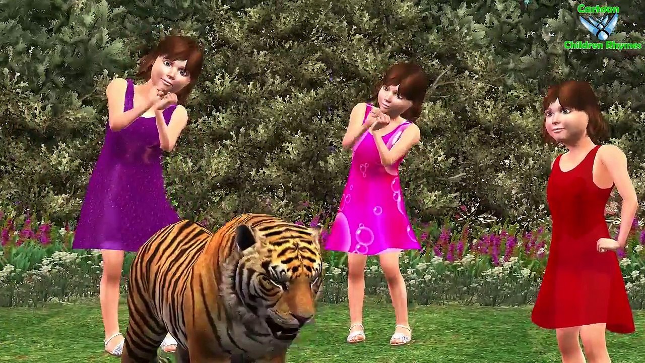 Crazy Gorilla, Lion, Tiger, Bear, Cheetah Nursery Rhymes | 3D Animation Rhyme For Collecti