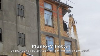 Muille-Villette : Au coeur du chantier de destruction de la minoterie
