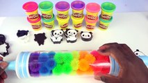 La Chispa De Play Doh Panda Moldes De Los Niños De La Diversión De Video Brillo De Plastilina