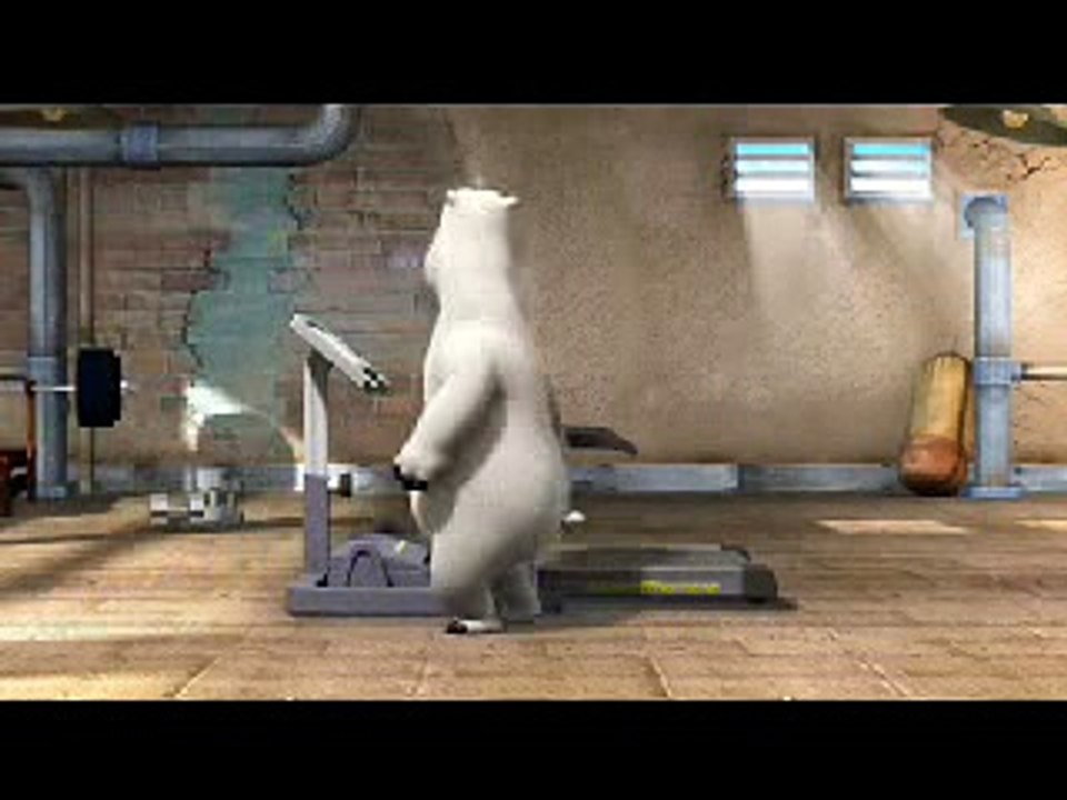 Running machine could be dangerous. (Funny bear)