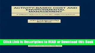 Best PDF Activity-Based Cost and Environmental Management: A Different Approach to ISO 14000