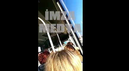 Halk otobüsünde skandal