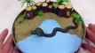 DIY How To Make 'Kinetic Sand Slime Clay Snake in Swamp' Learn Colors Clay Surprise Toys Icecream-hXRd-S1cYqU