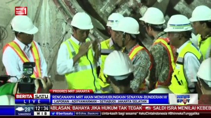 Presiden Meninjau Proyek MRT di Setiabudi