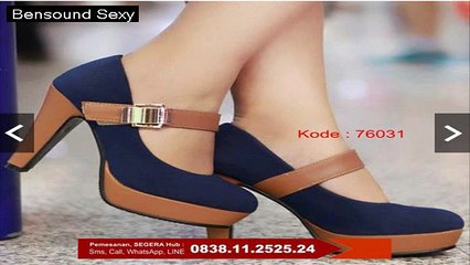 Sepatu Heels, Sepatu Heels Cantik Wanita, Sepatu Heels Bisa Pesan Warna Coklat, 0838.11.2525.24