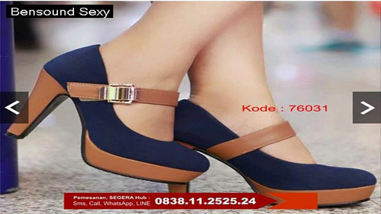 Sepatu Heels, Sepatu Heels Cantik Wanita, Sepatu Heels Bisa Pesan Warna Coklat, 0838.11.2525.24