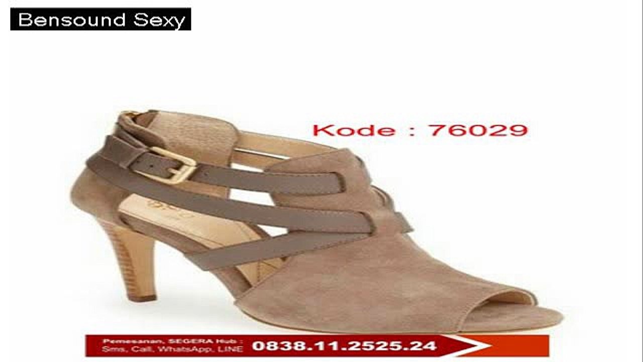 Sepatu Wedges Hak Tinggi, Sepatu Wedges Hitam Murah, Sepatu Wedges Hak 5 Cm, 0838.11.2525.24