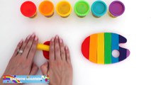 Aprender los Colores del arco iris con Play-Doh, Arte y Pintura * Divertido y Creativo para los Niños * RainbowLearn