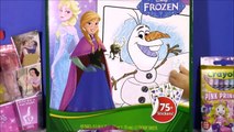 FROZEN Coloring FUN! Color ELSA with Crayola Markers & Crayons! Snow White Nail Polish! Bl