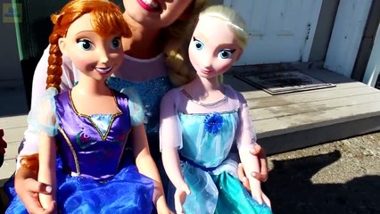 Frozen Elsa & Anna NOT MY LEGS! w_ Spiderman Joker Coca Cola Challenge Maleficent Fun In Rea