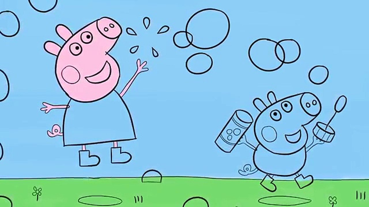 Peppa Pig Drawing and Coloring Book Peppa, George and the Bubbles